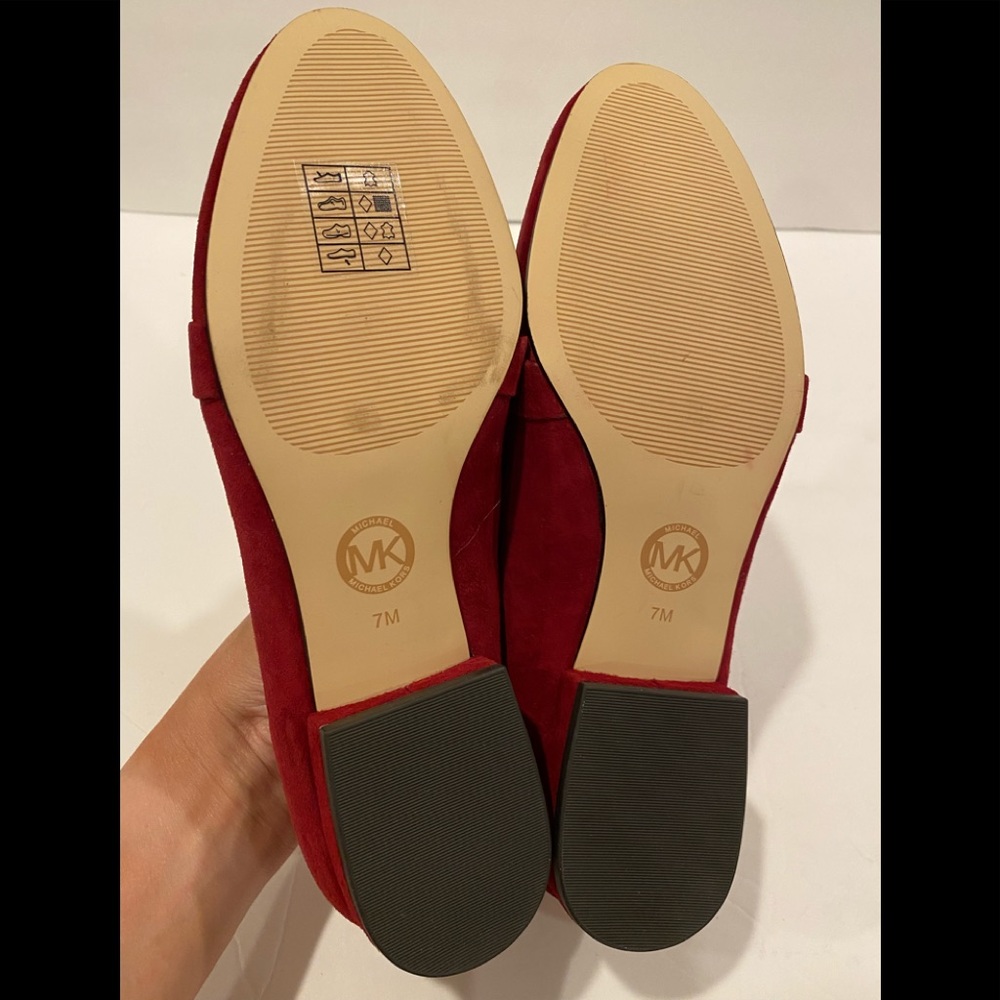 Michael Kors Caroline loafers suede maroon 7 - Picture 7 of 12